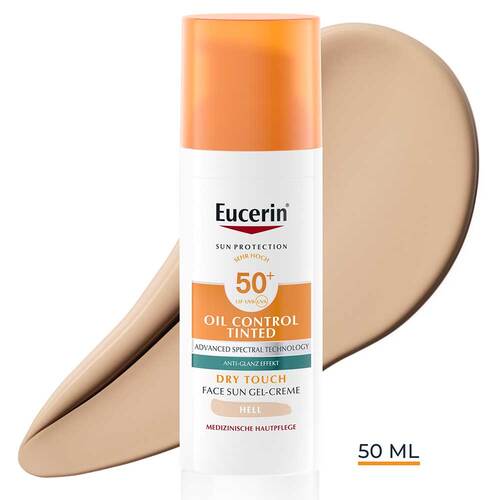 Eucerin Sun Oil Control tinted Creme LSF 50 + hell - 2