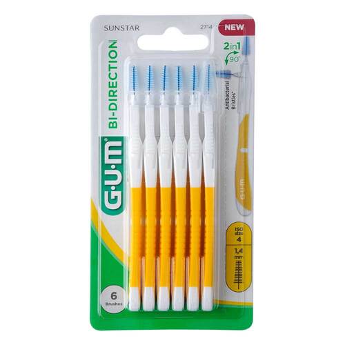 GUM Bi-Direction Interdentalb&uuml;rste 1,4 mm gelb - 1