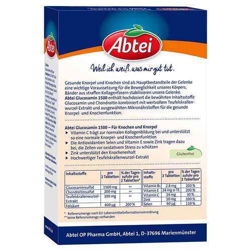 Abtei Glucosamin 1500 Tabletten - 2