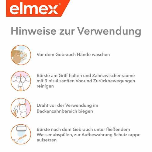 Elmex Interdentalb&uuml;rsten Iso Gr&ouml;&szlig;e 7 1,3 mm grau - 4