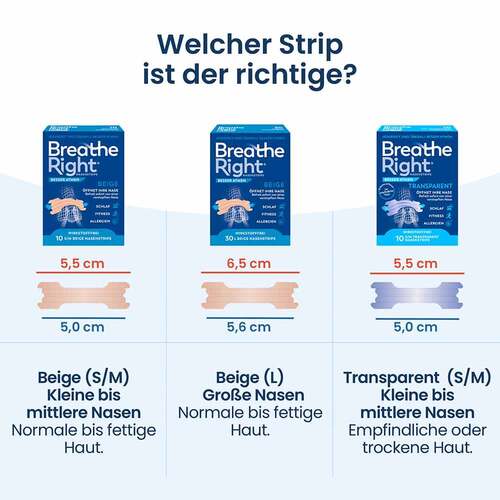 Besser Atmen Breathe Right Nasenpflaster gro&szlig; beige - 5