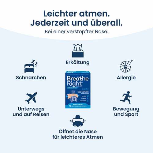 Besser Atmen Breathe Right® Nasenpflaster normal beige - 4