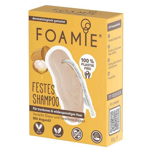 Foamie festes Shampoo Kissme Argan trockenes + widerspenstiges Haar - 2