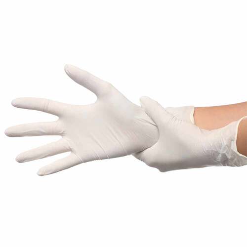 Domotherm Untersuchungshandschuhe Latex unsteril pf S blau - 2