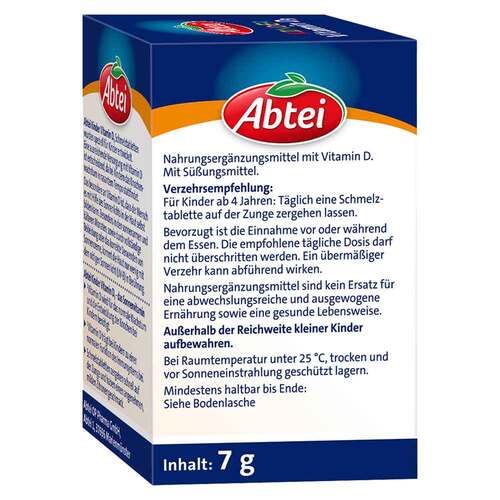 Abtei Kinder Vitamin D3 Schmelztabletten - 3