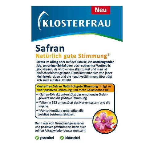 Klosterfrau Safran Nat&uuml;rlich gute Stimmung Kapseln - 3