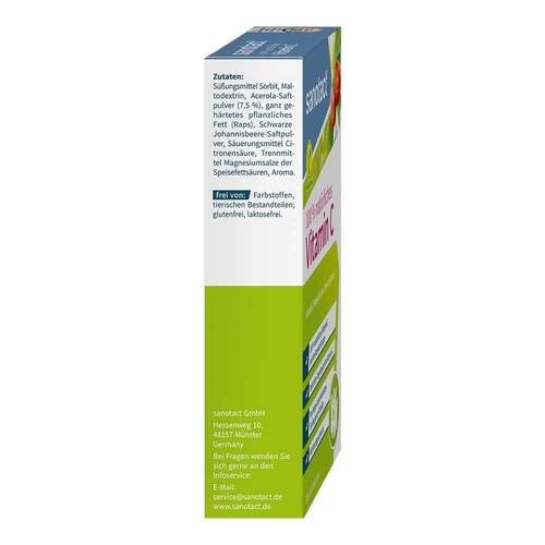 100% Nat&uuml;rliches Vitamin C sanotact Lutschtabletten  - 3