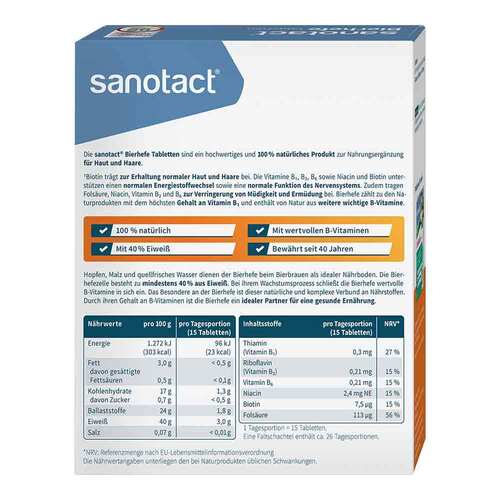 Bierhefe Tabletten sanotact - 2