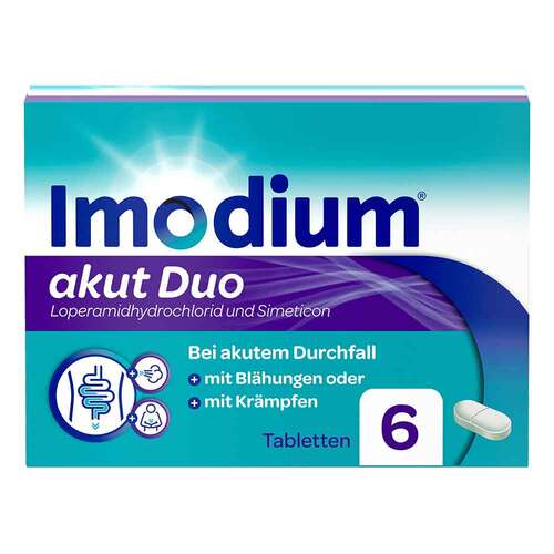 Imodium akut Duo - bei akutem Durchfall mit Bl&auml;hungen - 1