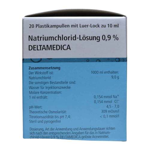 Natriumchlorid-L&ouml;sung 0,9% Deltamedica Luer-Lo Pl. - 3