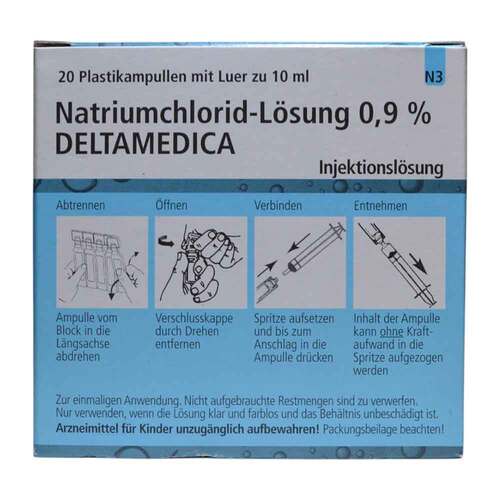 Natriumchlorid-L&ouml;sung 0,9% Deltamedica Luer Pl. - 2
