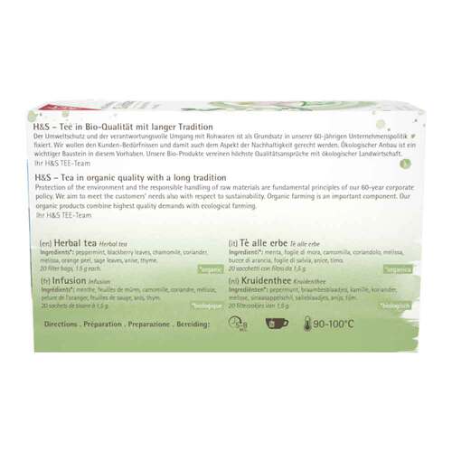 H&S Bio Kr&auml;utertee Filterbeutel - 2