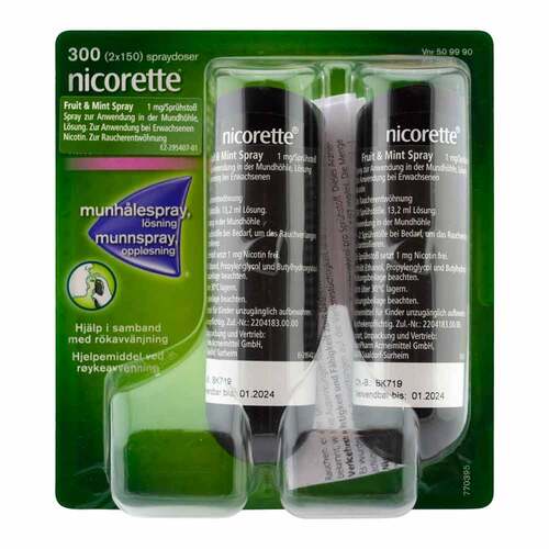 Nicorette Fruit &amp; Mint Spray 1 mg / Spr&uuml;hsto&szlig; - 1