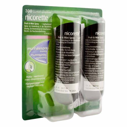 Nicorette Fruit &amp; Mint Spray 1 mg / Spr&uuml;hsto&szlig; - 2