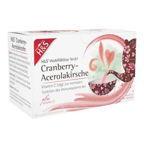 H&S Cranberry-Acerolakirsche mit Vitamin C Fbeutel  - 1