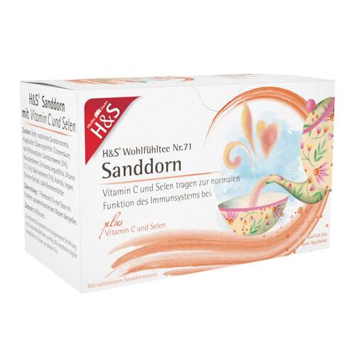 H&S Sanddorn mit Vitamin C und Selen Filterbeutel - 1