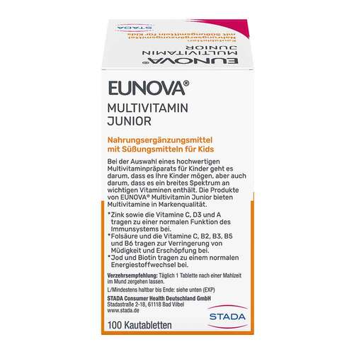 Eunova Junior Kautabletten mit Orangengeschmack - 2