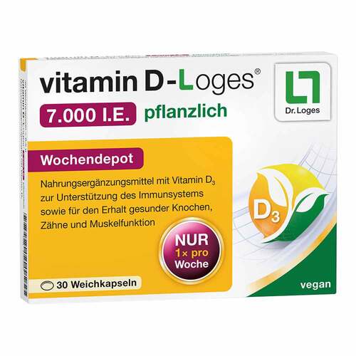 Vitamin D-Loges 7.000 I.E. pflanzlich Wochendepot - 1