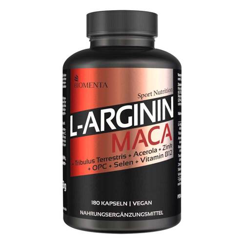 Biomenta L-Arginin + Maca + Tribulus + Acerola Kapseln - 2