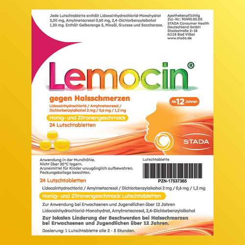 Lemocin® gegen Halsschmerzen Honig- und Zitronengeschmack - 9
