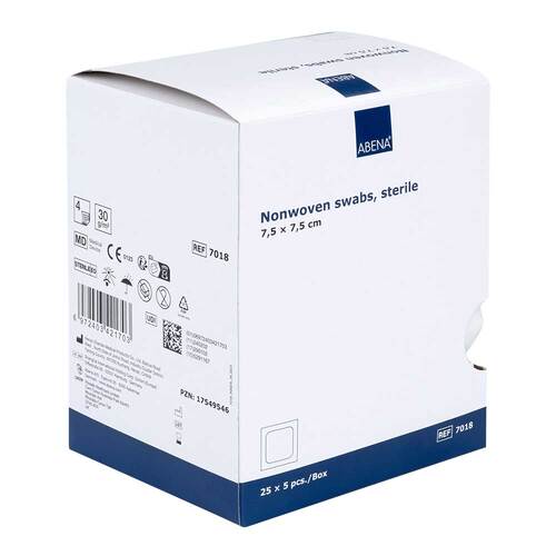 Vlieskompressen 7,5x7,5 cm steril 4lagig - 1