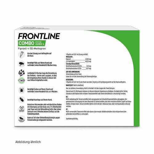 FRONTLINE COMBO® gegen Zecken, Fl&ouml;he bei Hunden S (2 -10 kg) - 7