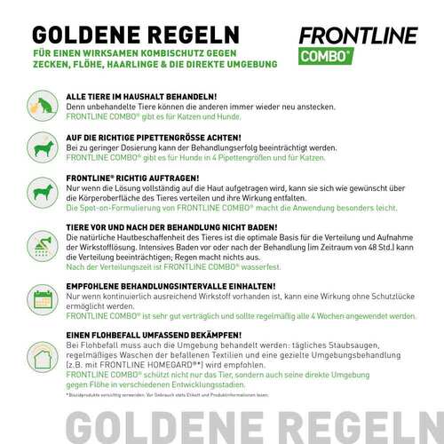 FRONTLINE COMBO® gegen Zecken, Fl&ouml;he bei Hunden S (2 -10 kg) - 6