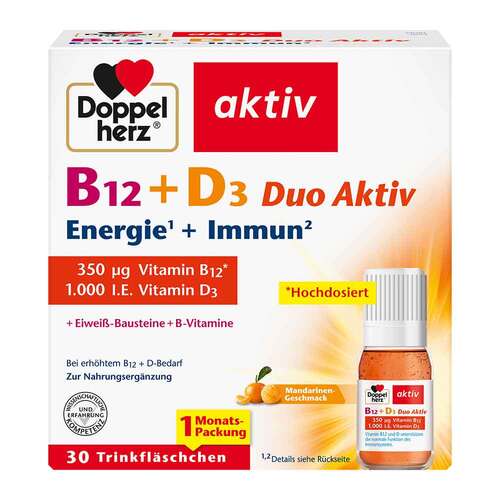 Doppelherz B12 + D3 Duo Aktiv Trinkampullen - 1