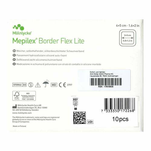 Mepilex Border Flex Lite Schaumverband 4x5 cm - 2