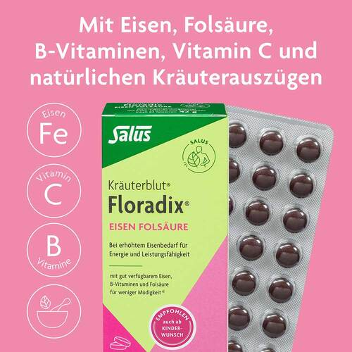 Floradix Eisen Folsäure Tabletten - 3