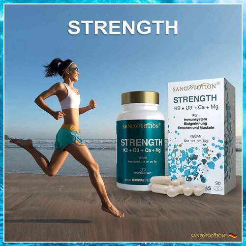 Sanomotion Strength K2 + D3 + Ca + Mg vegan Kapseln - 5