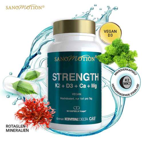 Sanomotion Strength K2 + D3 + Ca + Mg vegan Kapseln - 7