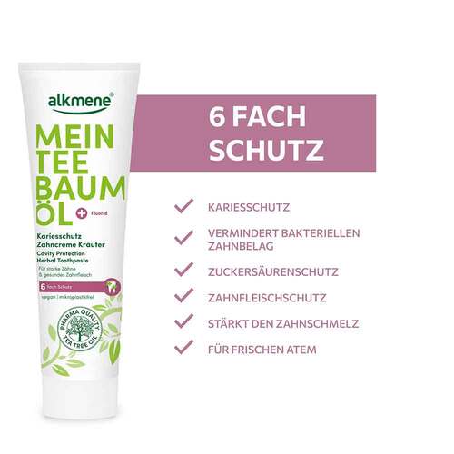 Alkmene Mein Teebaumöl Kräuter Zahncreme - 4