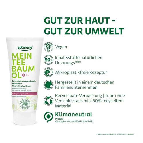 Alkmene Mein Teebaum&ouml;l Fu&szlig;creme - 2