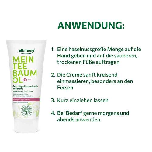 Alkmene Mein Teebaum&ouml;l Fu&szlig;creme - 4