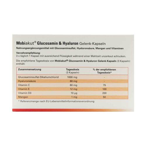 Mobiakut Glucosamin &amp; Hyaluron Gelenk-Kapseln - 2