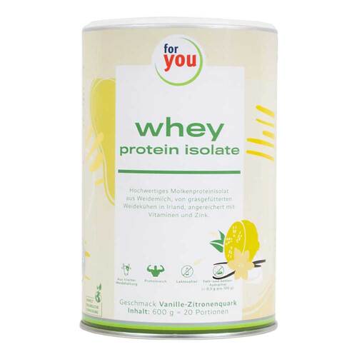 For You whey protein isolate Vanille-Zitronenquark - 1