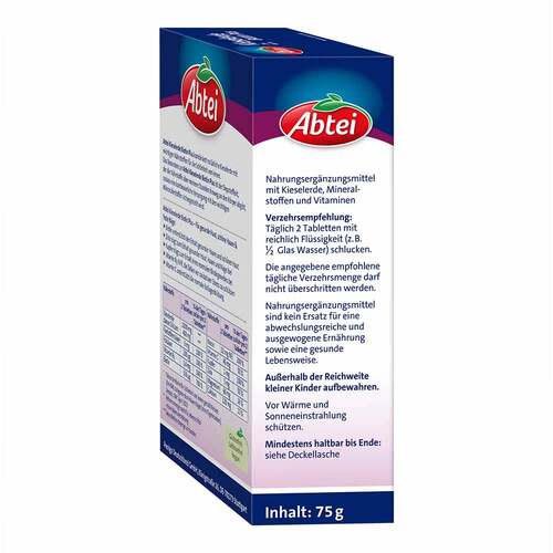 Abtei Kieselerde Biotin Plus Tabletten Titandioxidfrei - 3