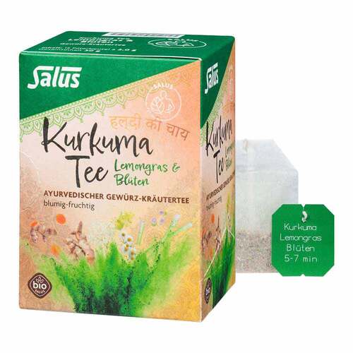 Kurkuma Tee Lemongras &amp; Bl&uuml;ten Bio Salus Fbeutel  - 1