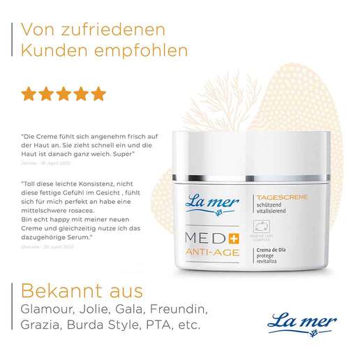 La mer Med + Anti-Age Tagescreme ohne Parfum - 5