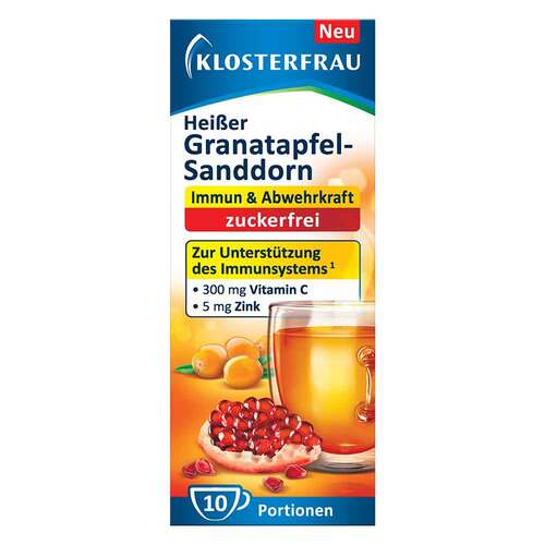 Klosterfrau hei&szlig;er Granatapfel Sanddorn zuckerfrei - 1