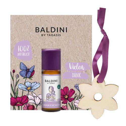 Baldini Dankeschön Mini-Duftset mit Holzanhänger - 1