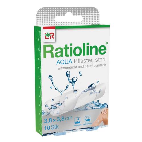 Ratioline aqua Pflaster 3,8x3,8 cm steril - 1