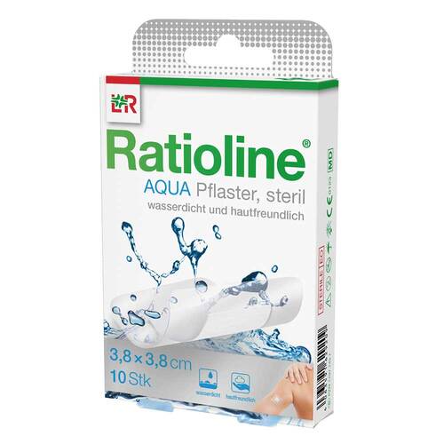 Ratioline aqua Pflaster 3,8x3,8 cm steril - 2
