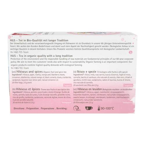 H&S Wintertee Bio Hibiskus-Gew&uuml;rze Filterbeutel - 2