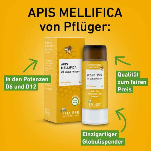 Apis mellifica D6 Globuli Pflüger Dosierspender - 3