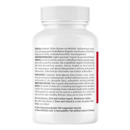 Beta-Glucan 500 mg + Vitamin C &amp; Zink Kapseln - 2