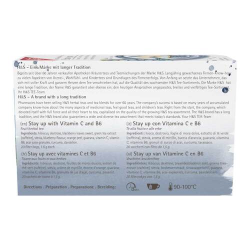 H&S Stay up mit Vitamin C und B6 Filterbeutel - 2