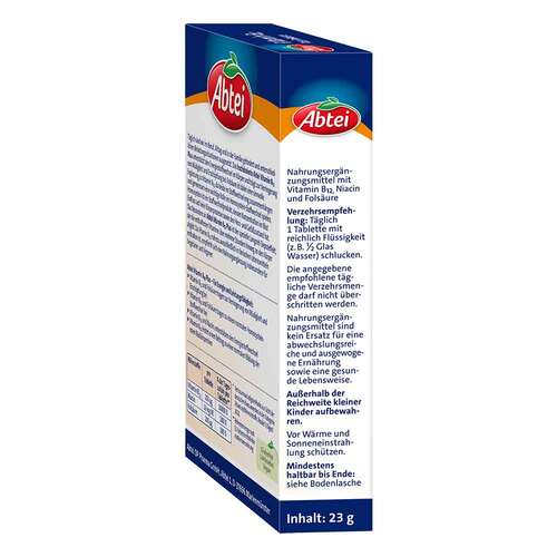 Abtei Vitamin B12 Plus Fols&auml;ure Tabletten Titandioxidfrei  - 3