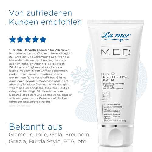 La mer Med Hand Protection Balm ohne Parfum - 5
